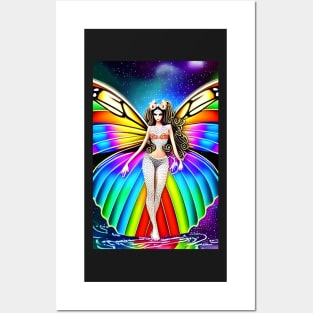 Elf with butterfly wings Posters and Art